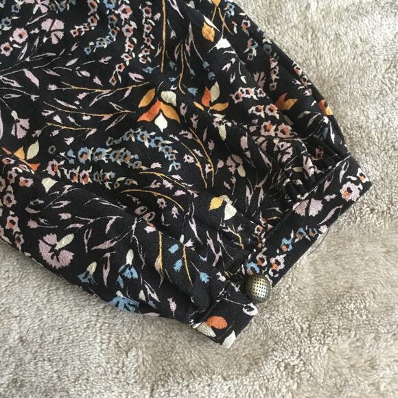 Anthropologie Maeve Amber Floral V-Neck Tiered Long Sleeve Peasant Dress Sz XS - Picture 8 of 8